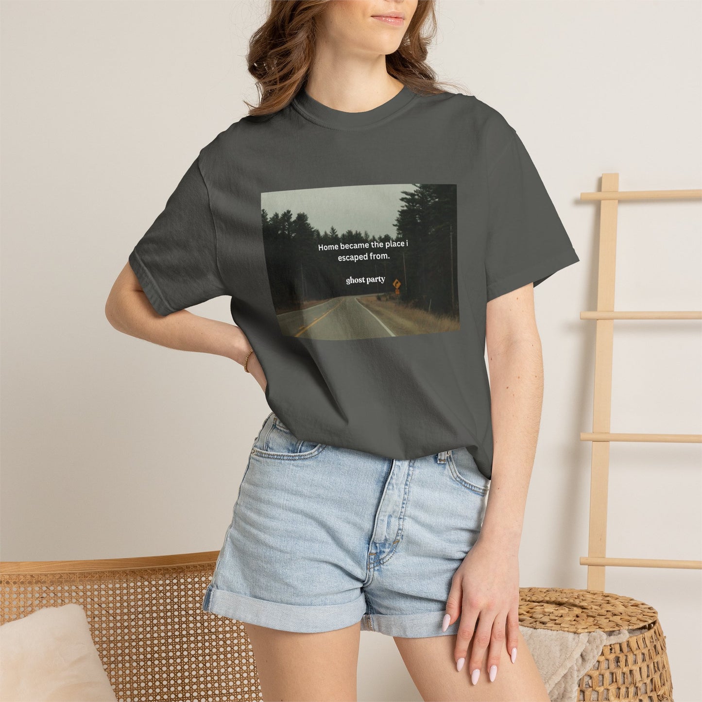 "Home became the place I escaped from"  T‑Shirt