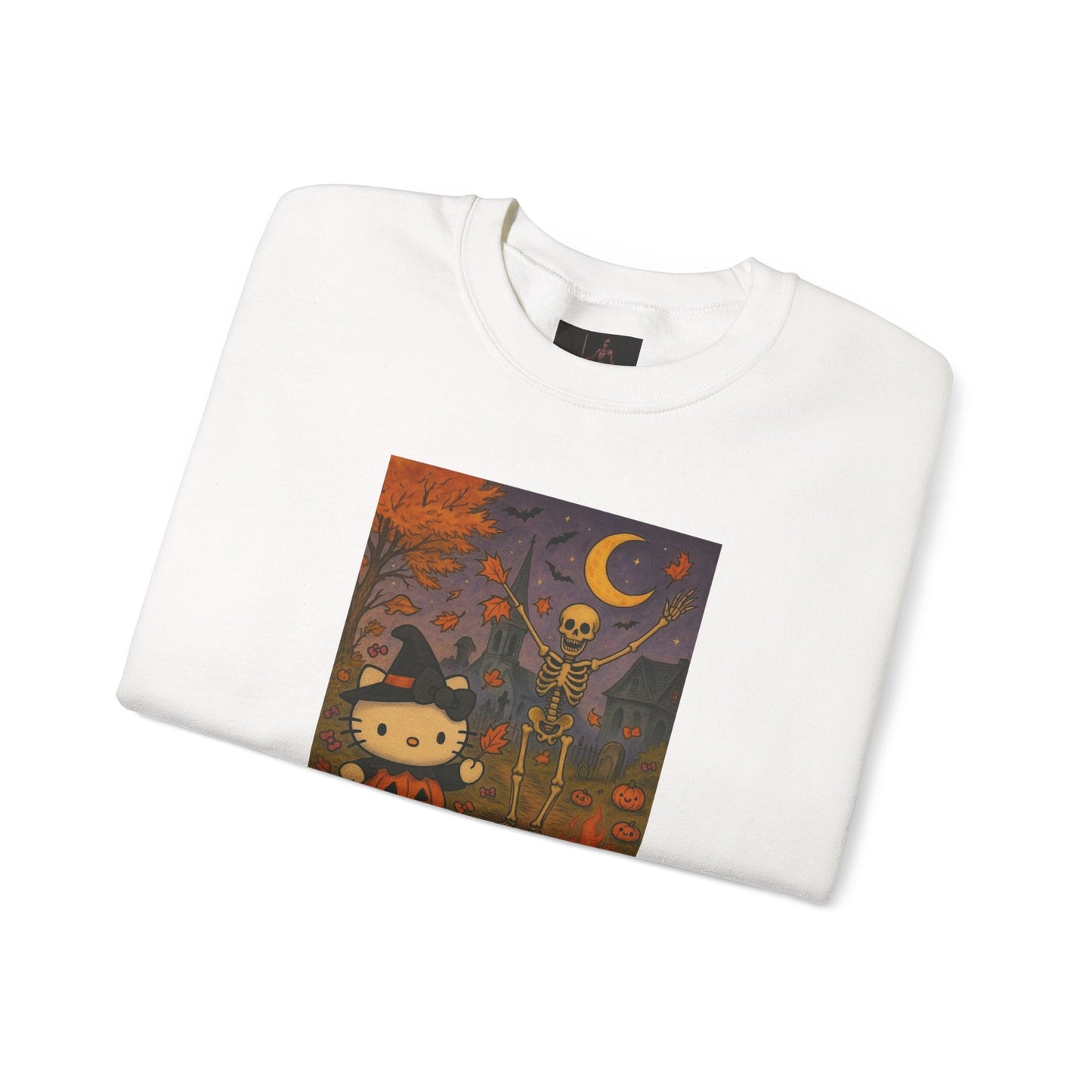 Friday Knights - Cute Halloween Kitty Pumpkin Night Graphic