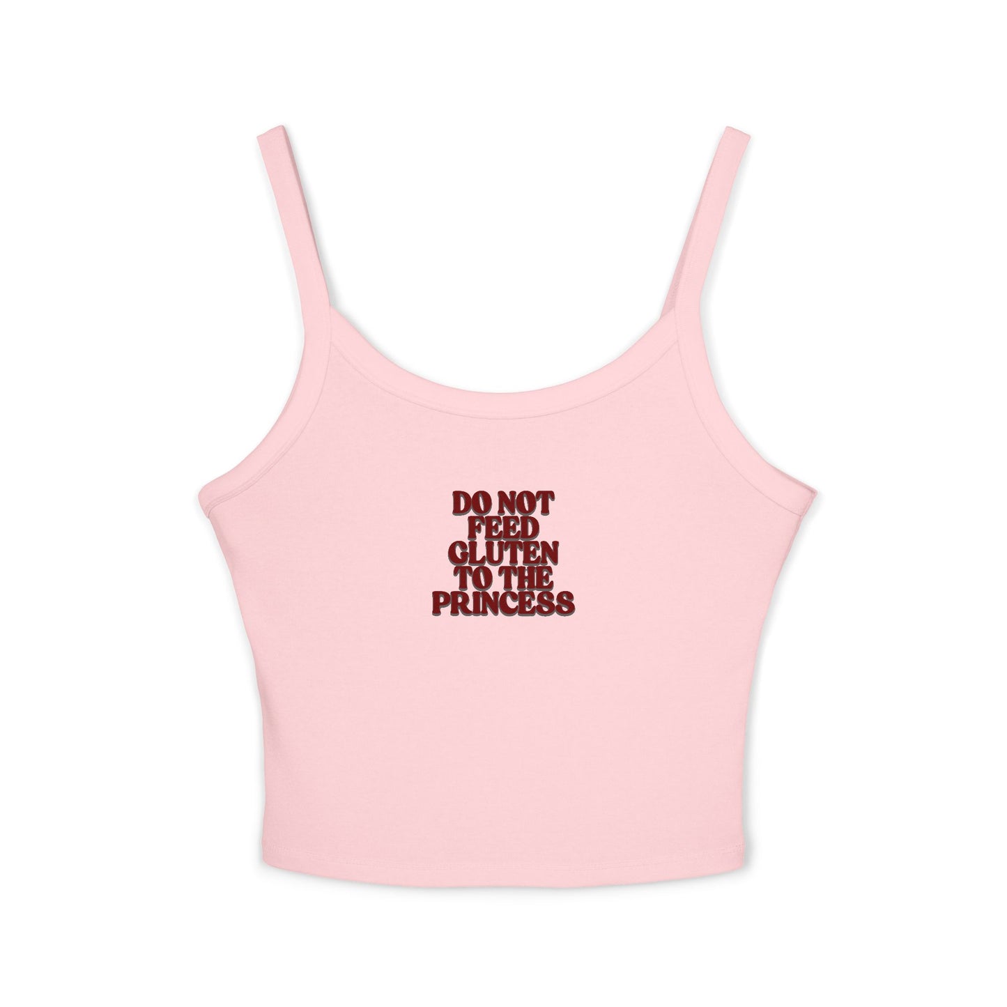 Do Not feed GLUTEN to the Princess Graphic crop top