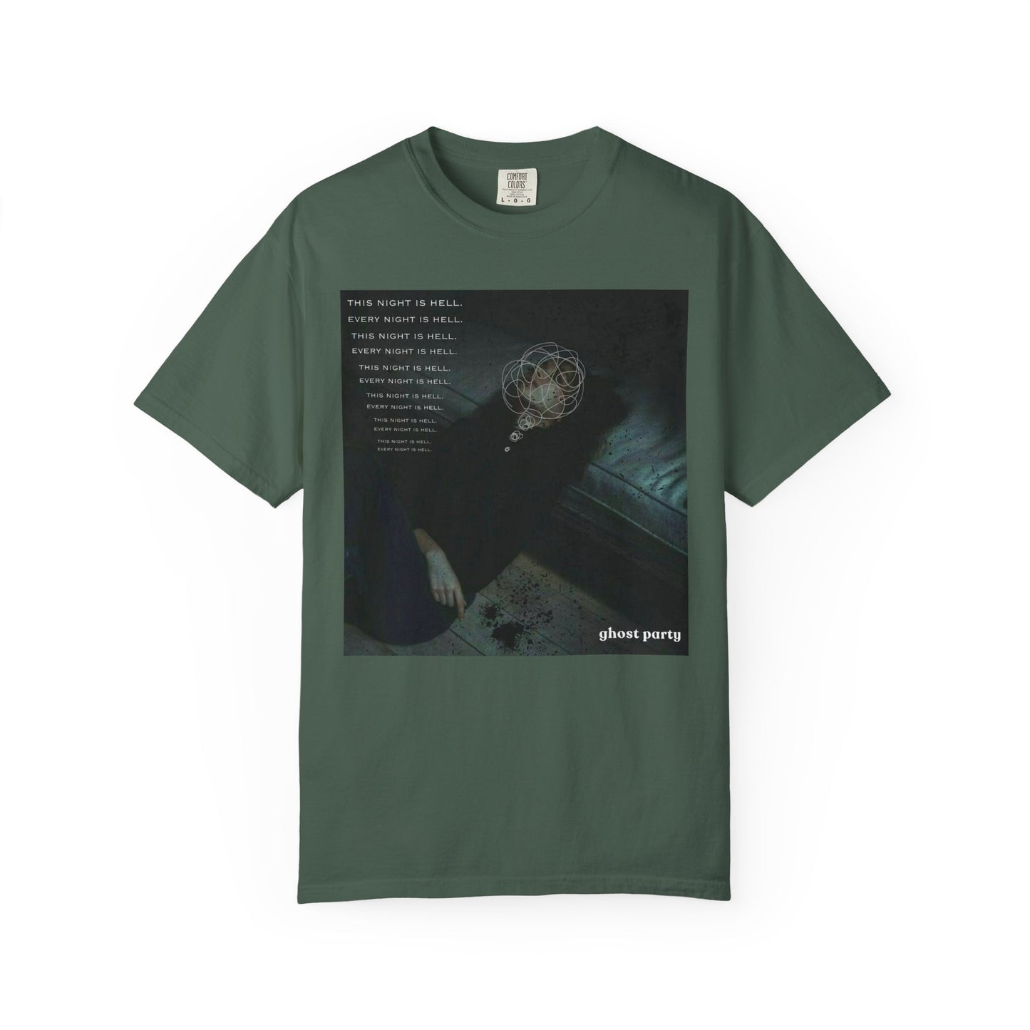 but this night is hell graphic tee
