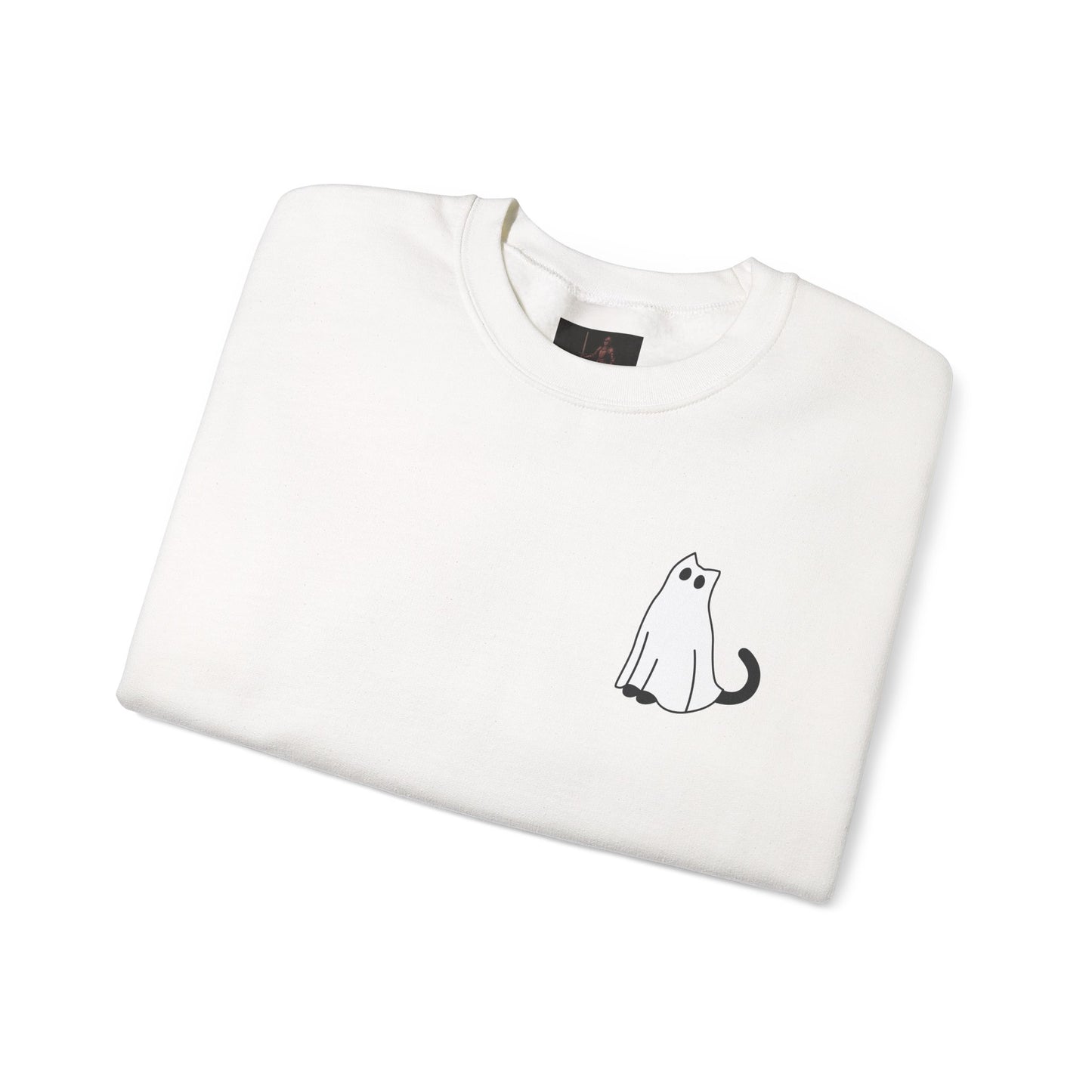 Friday Knights - Ghost Cat Crewneck Sweatshirt