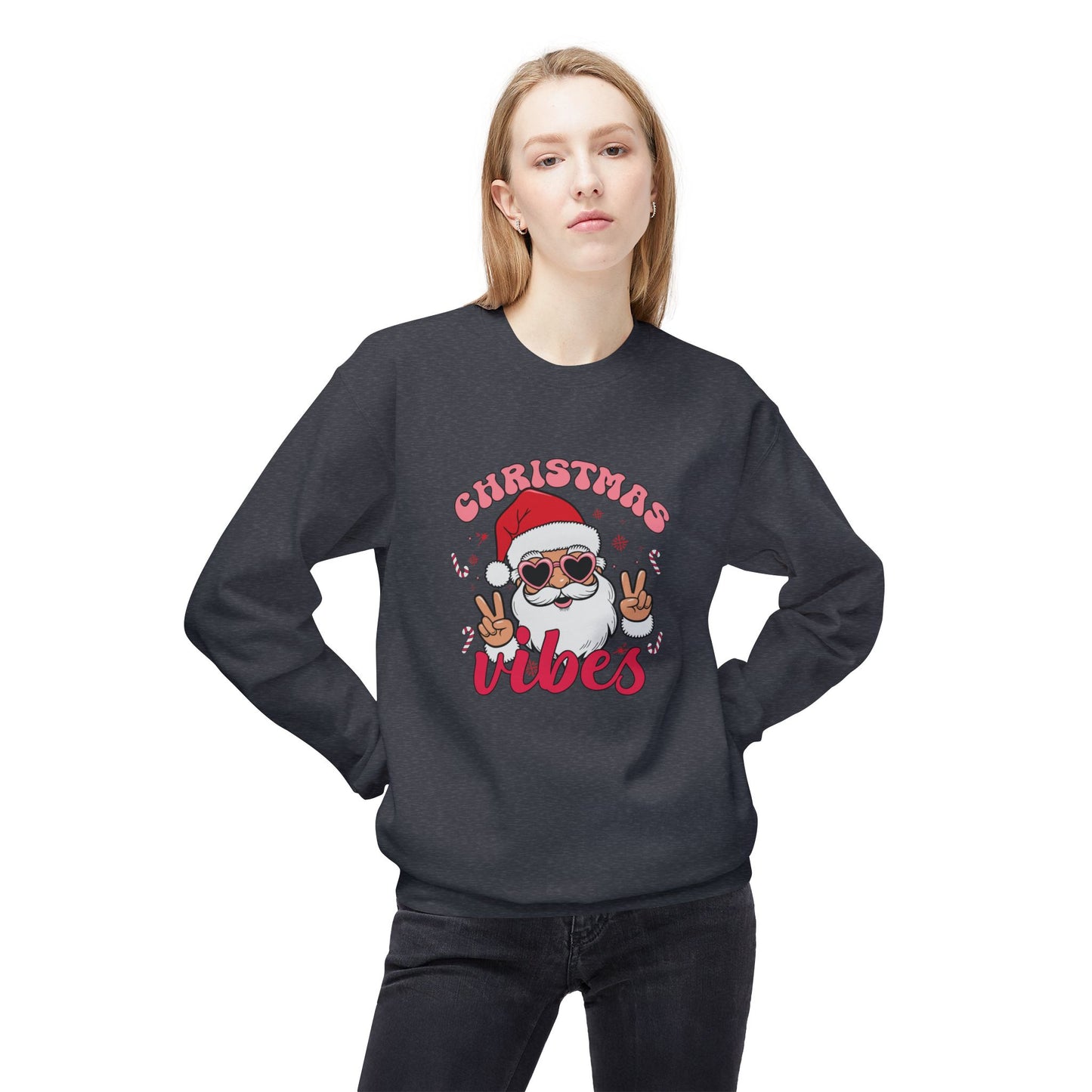 Friday Knights - Christmas Vibes Crewneck fleece Sweatshirt
