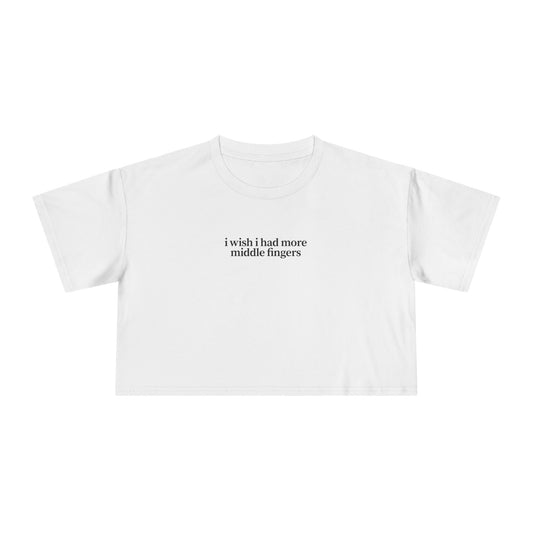 Friday Knights - I wish I had more fingers crop top