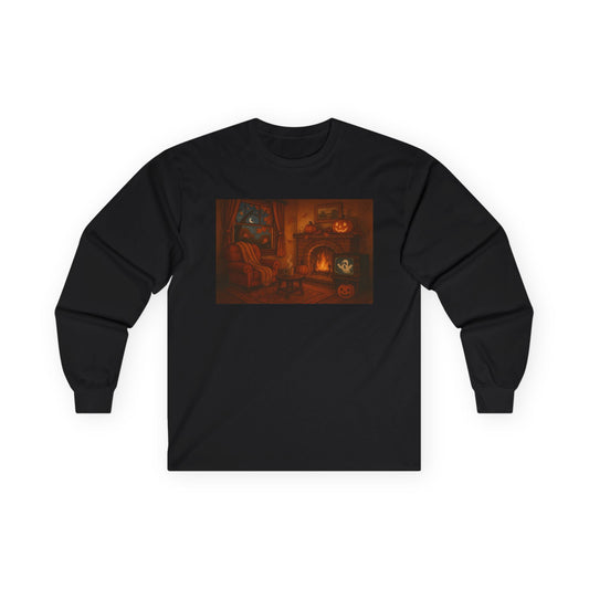 vintage halloween firebplace