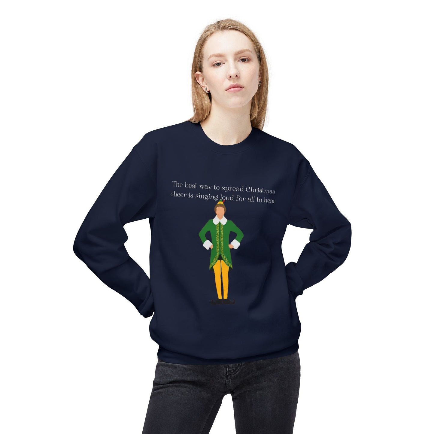 Friday Knights -  The best way to spread Christmas Cheer Softstyle Fleece Crewneck Sweatshirt