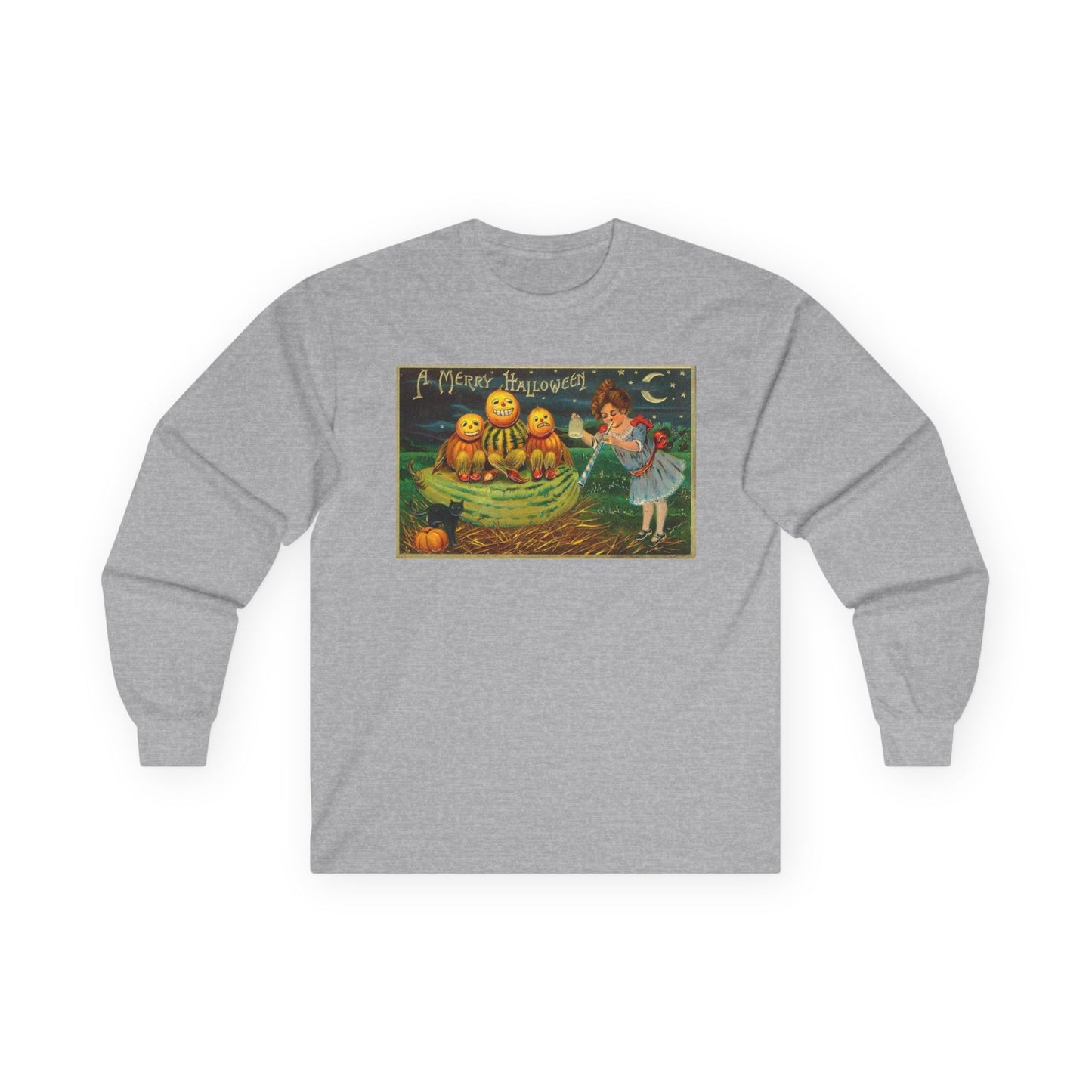 Halloween Pumpkin Long Sleeve Tee