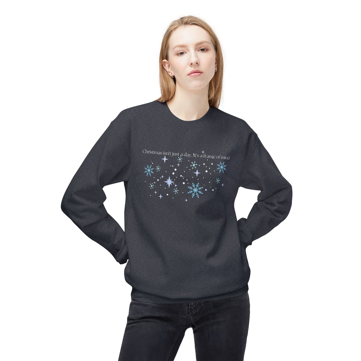 Friday Knights -  Christmas isn't just a date. It's a frame of mind fleece sweater