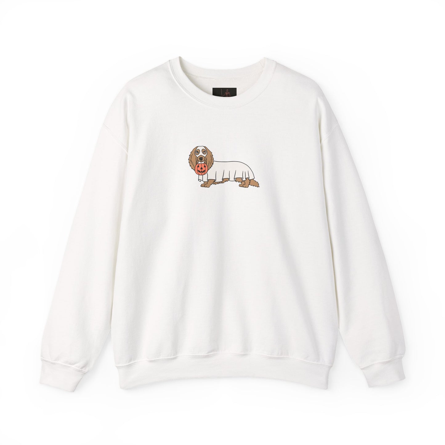 Friday Knights - Dachshund ghost Crewneck Sweatshirt