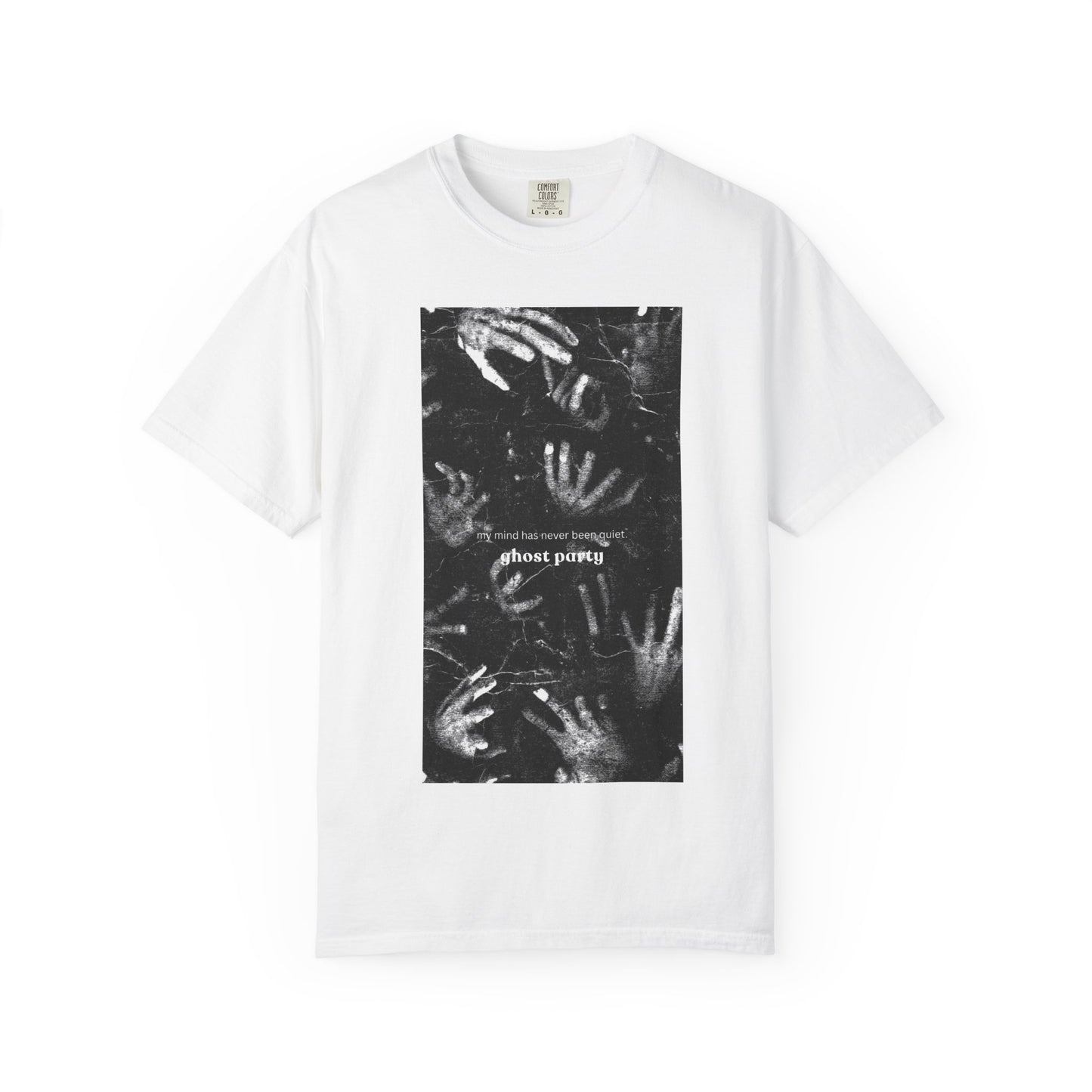 my mind has never been quiet hand tee