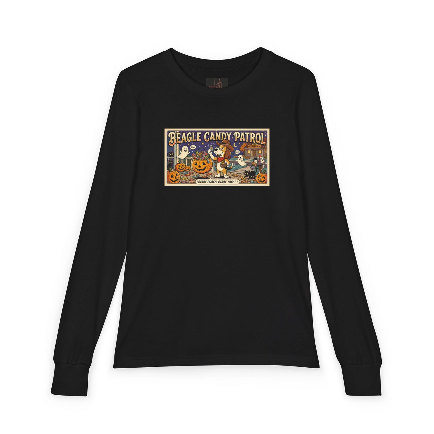 Friday Knights KIDS- Vintage 'Beagle Candy Patrol' Halloween Graphic