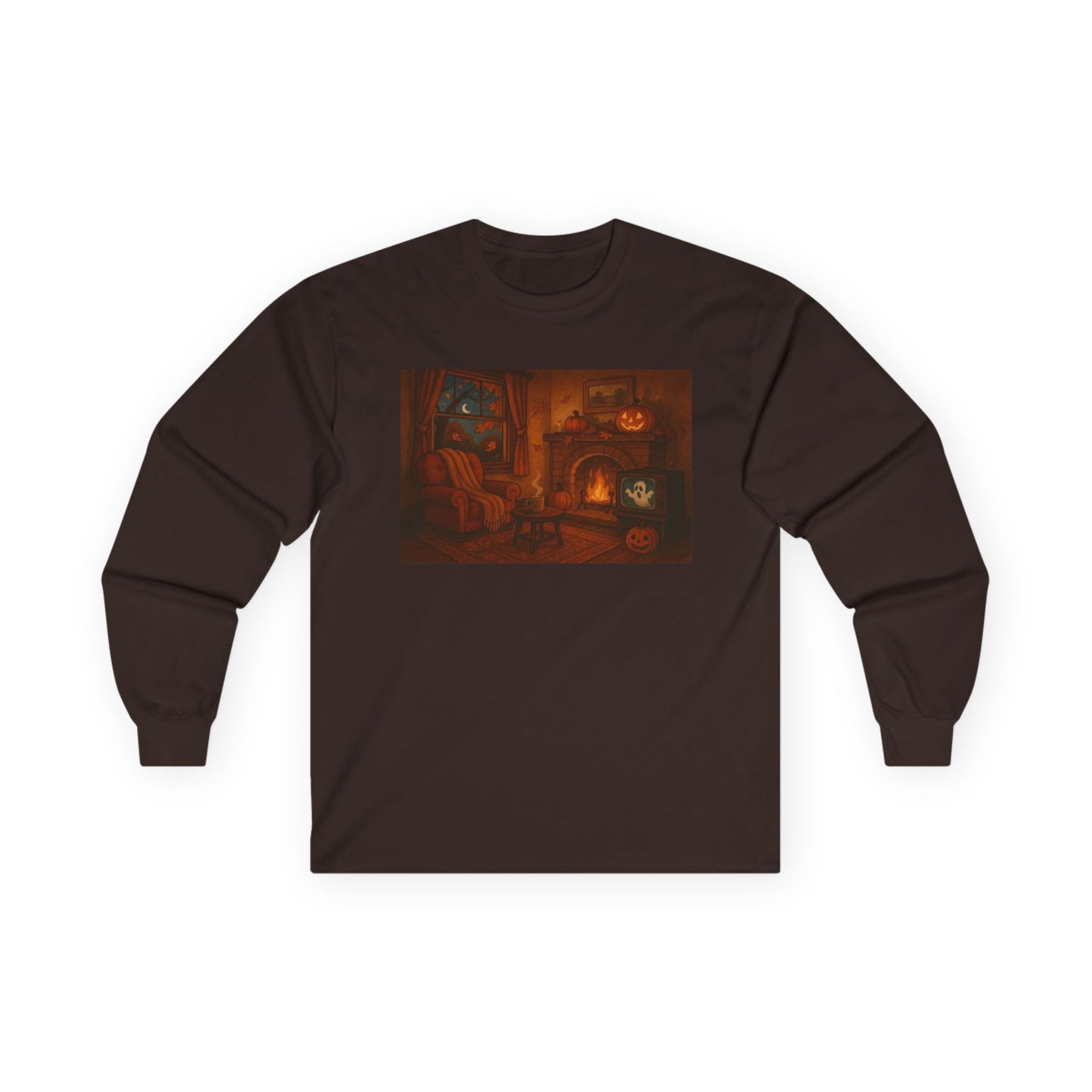 vintage halloween firebplace