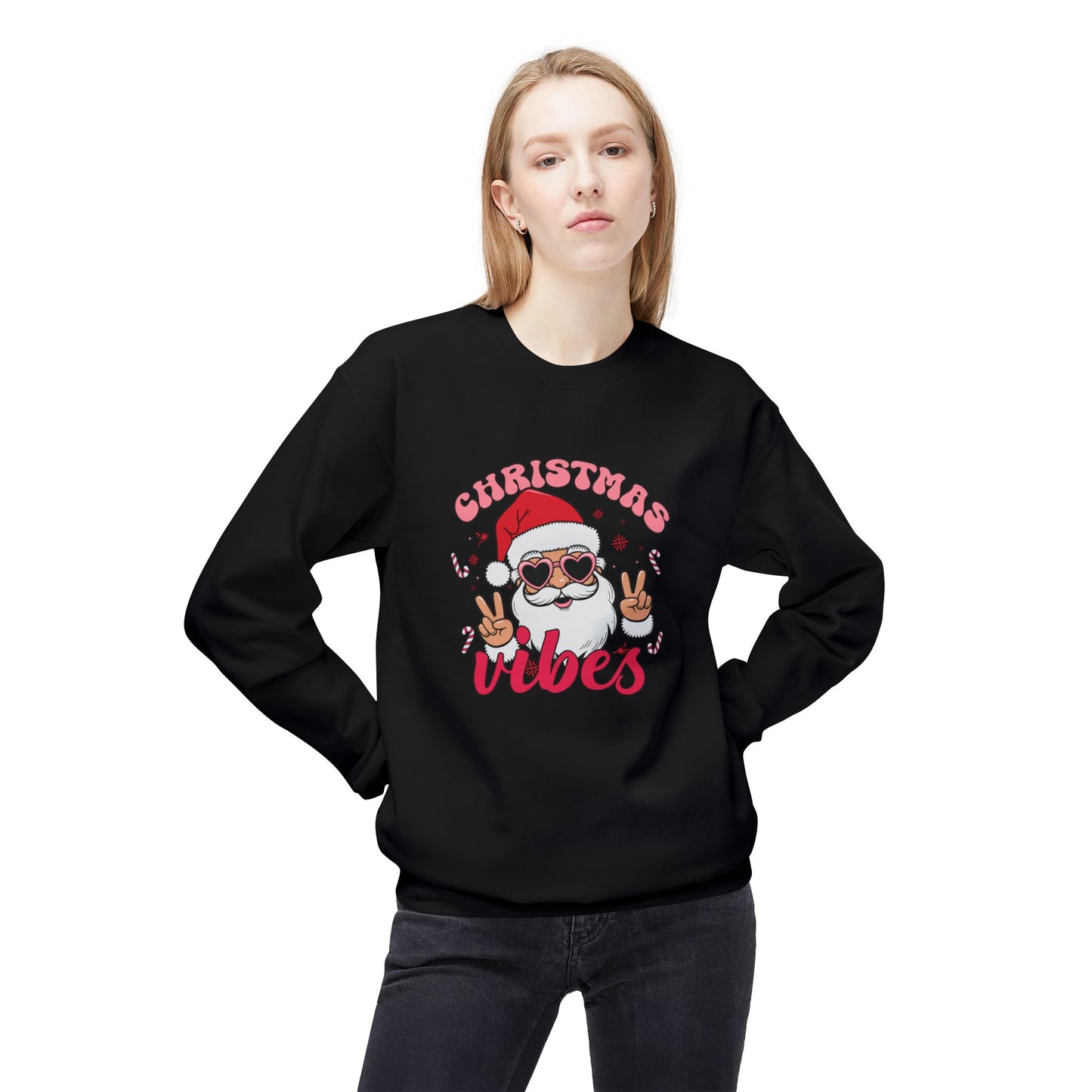Friday Knights - Christmas Vibes Crewneck fleece Sweatshirt