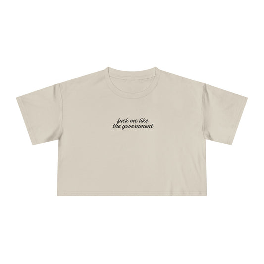 Friday Knights - do me like the government crop top