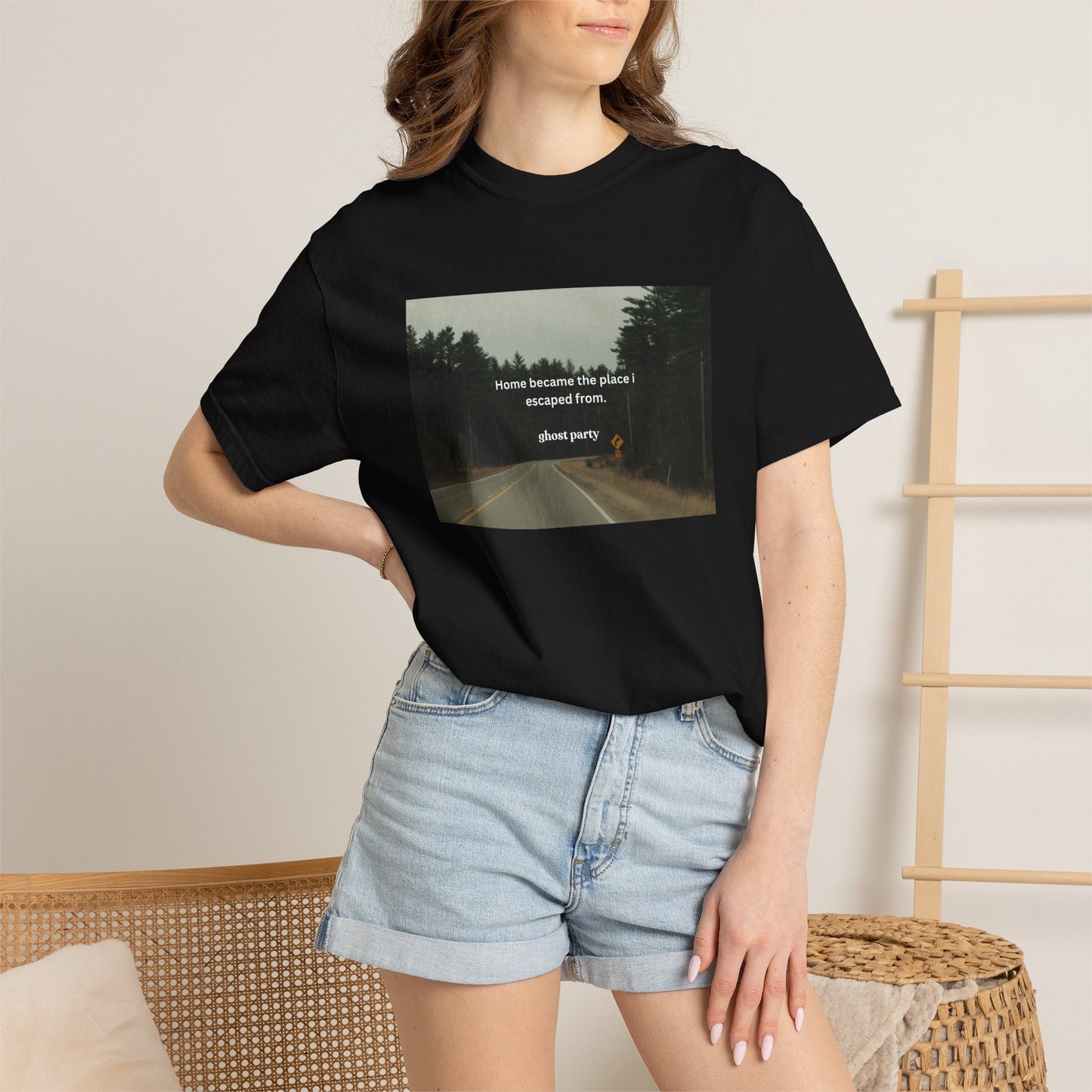 "Home became the place I escaped from"  T‑Shirt