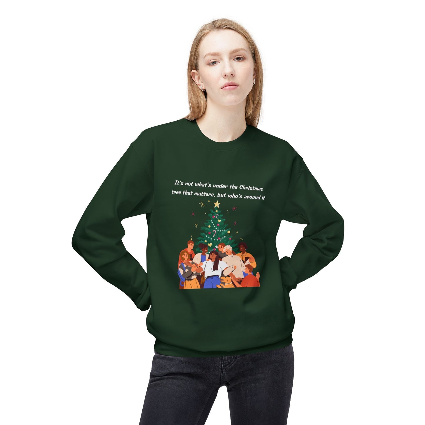 Friday Knights - Holiday Family Christmas Tree Sweatshirt