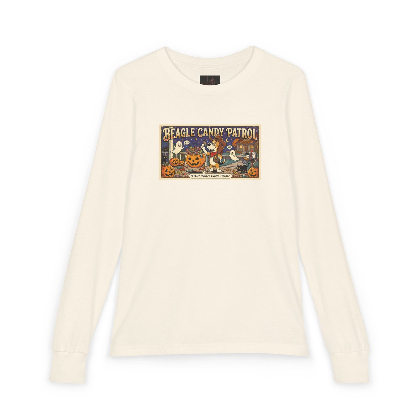 Friday Knights KIDS- Vintage 'Beagle Candy Patrol' Halloween Graphic