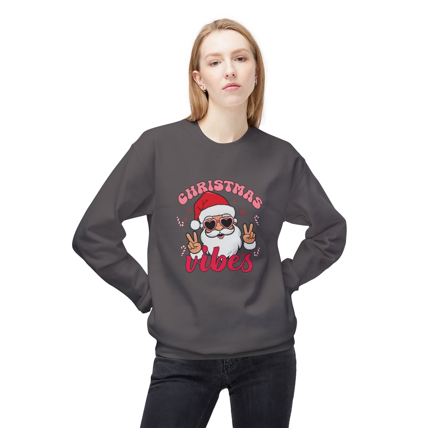 Friday Knights - Christmas Vibes Crewneck fleece Sweatshirt