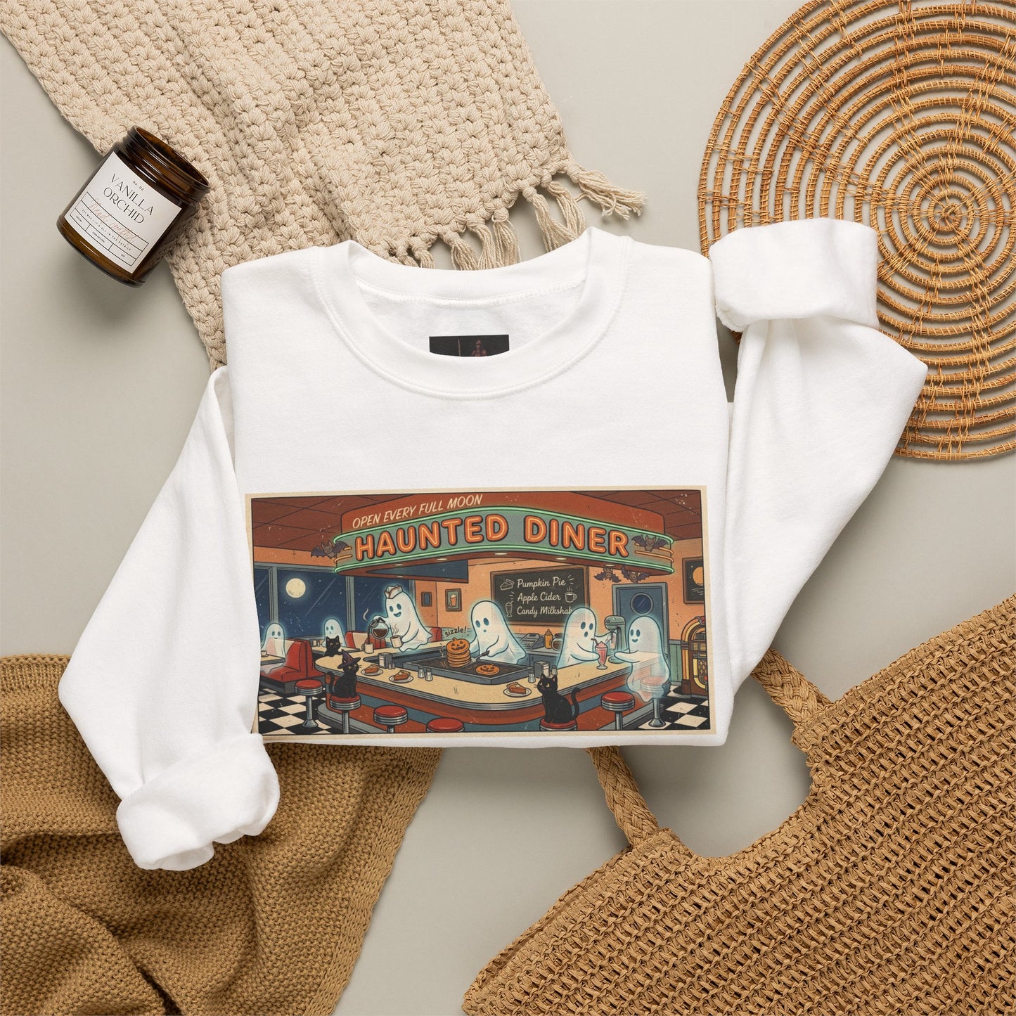 Friday Knights - Haunted Diner Crewneck Sweatshirt