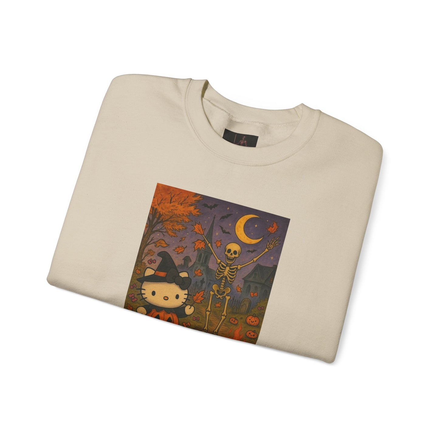 Friday Knights - Cute Halloween Kitty Pumpkin Night Graphic
