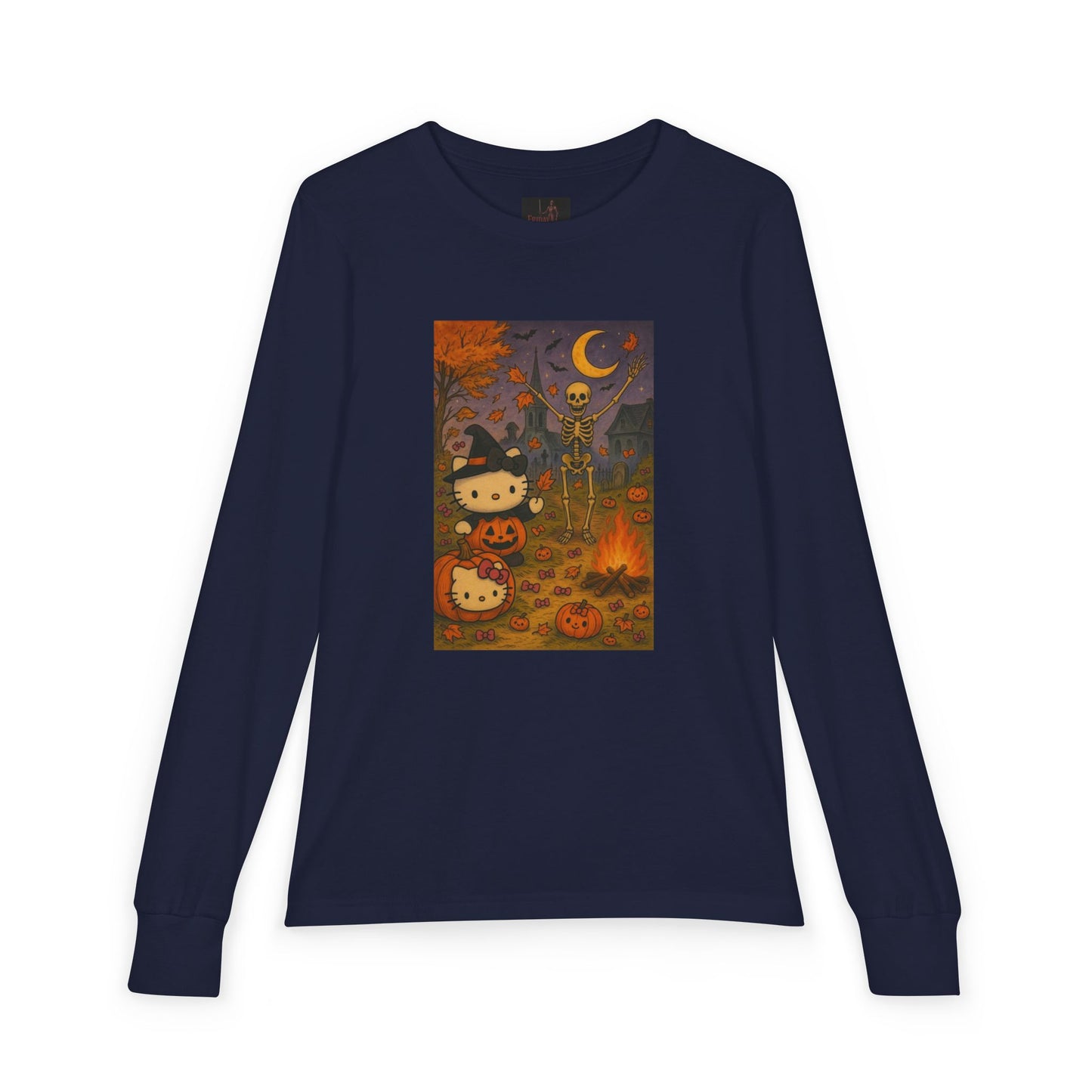 Friday Knights KIDS- Spooky Kitty, Pumpkin & Skeleton Design