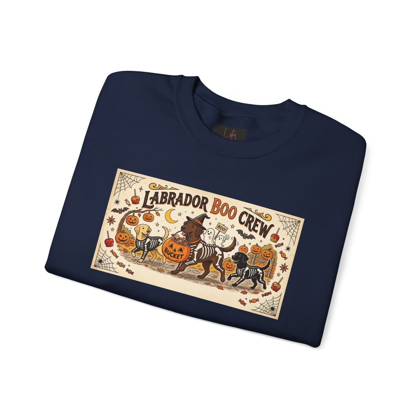 Friday Knights - Labrador Boo Crew Halloween Sweatshirt