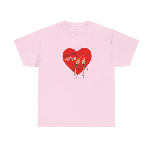 Friday Knights - vintage Valentine's perfect Match Tee