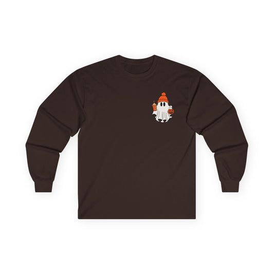 ghost with drink sweater