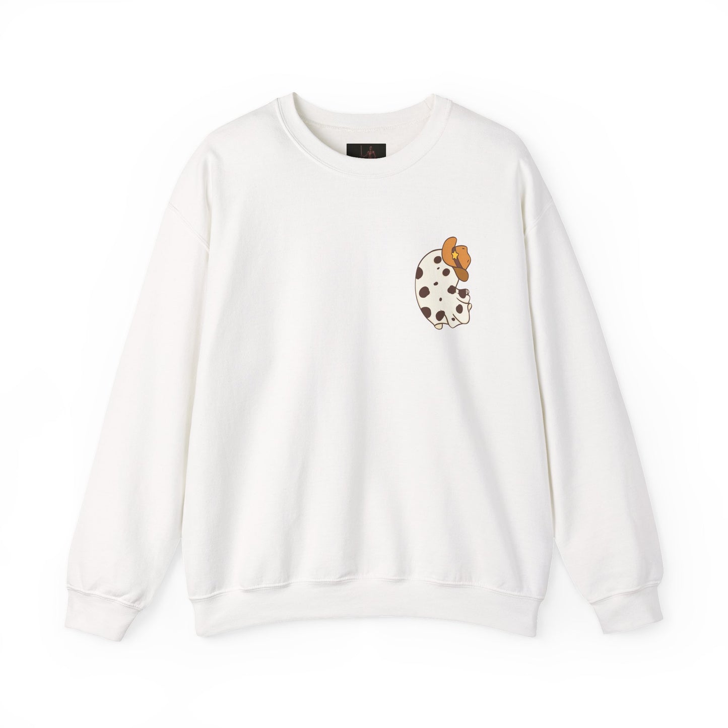 Friday Knights - Cow Spot Ghost Crewneck Sweatshirt