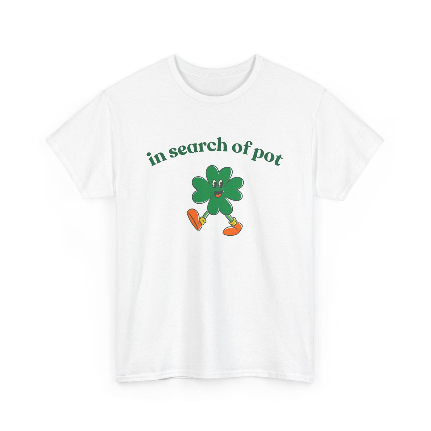 In search of pot cartoon clover tee