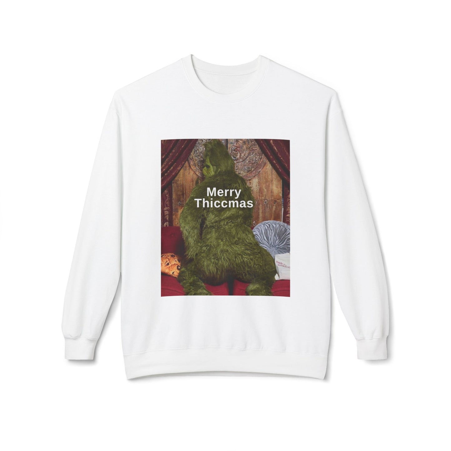 Friday Knights -  Merry Thiccmas grinch fleece sweater