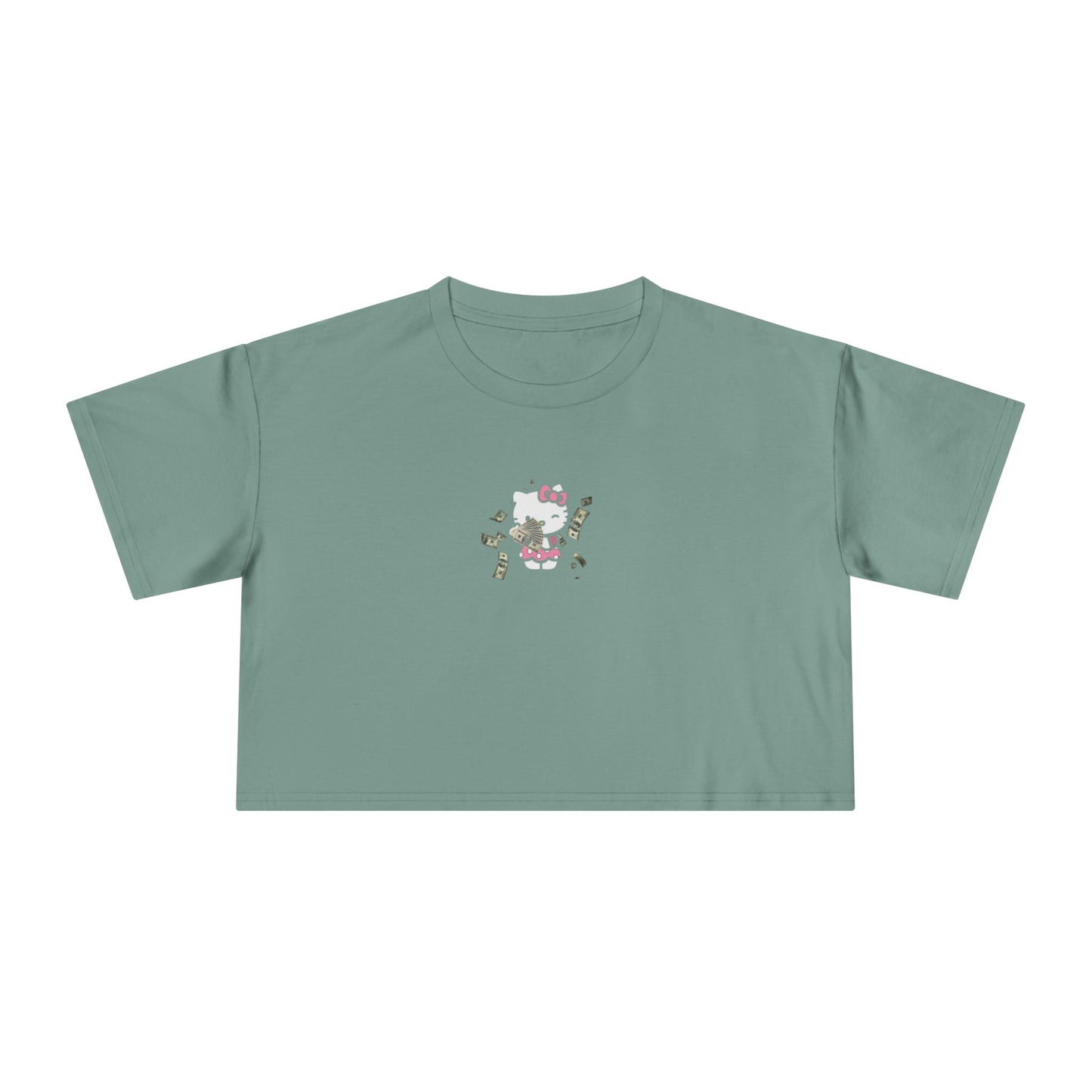 Friday Knights - kawaii Kitty money crop top