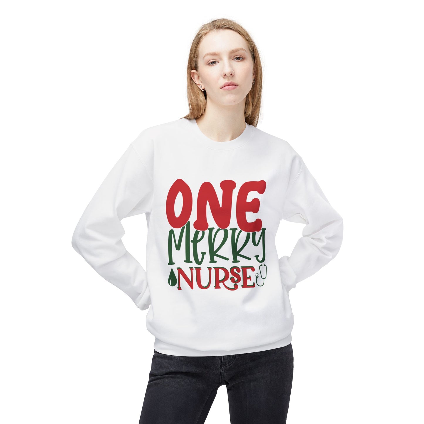 Friday Knights - One Merry Nurse FLEECE Sweatshirt