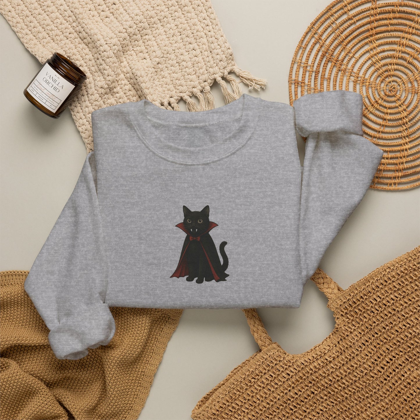 Friday Knights - Vampire Cat Crewneck Sweatshirt