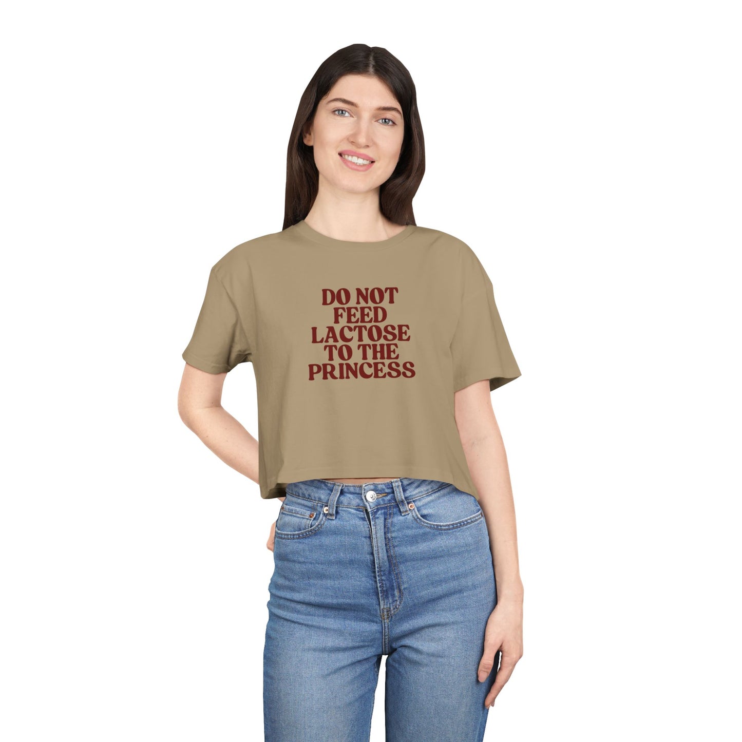 Do Not Feed Lactose to the Princess Crop Tee