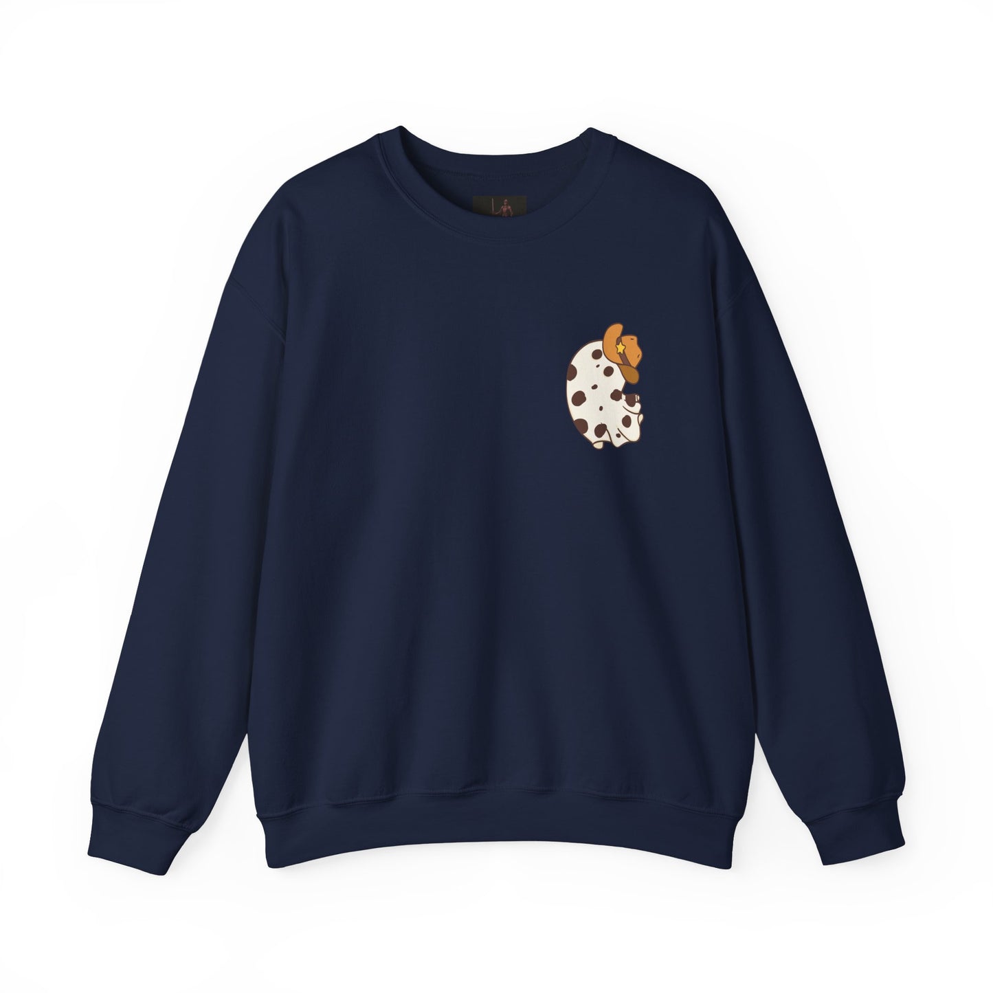 Friday Knights - Cow Spot Ghost Crewneck Sweatshirt