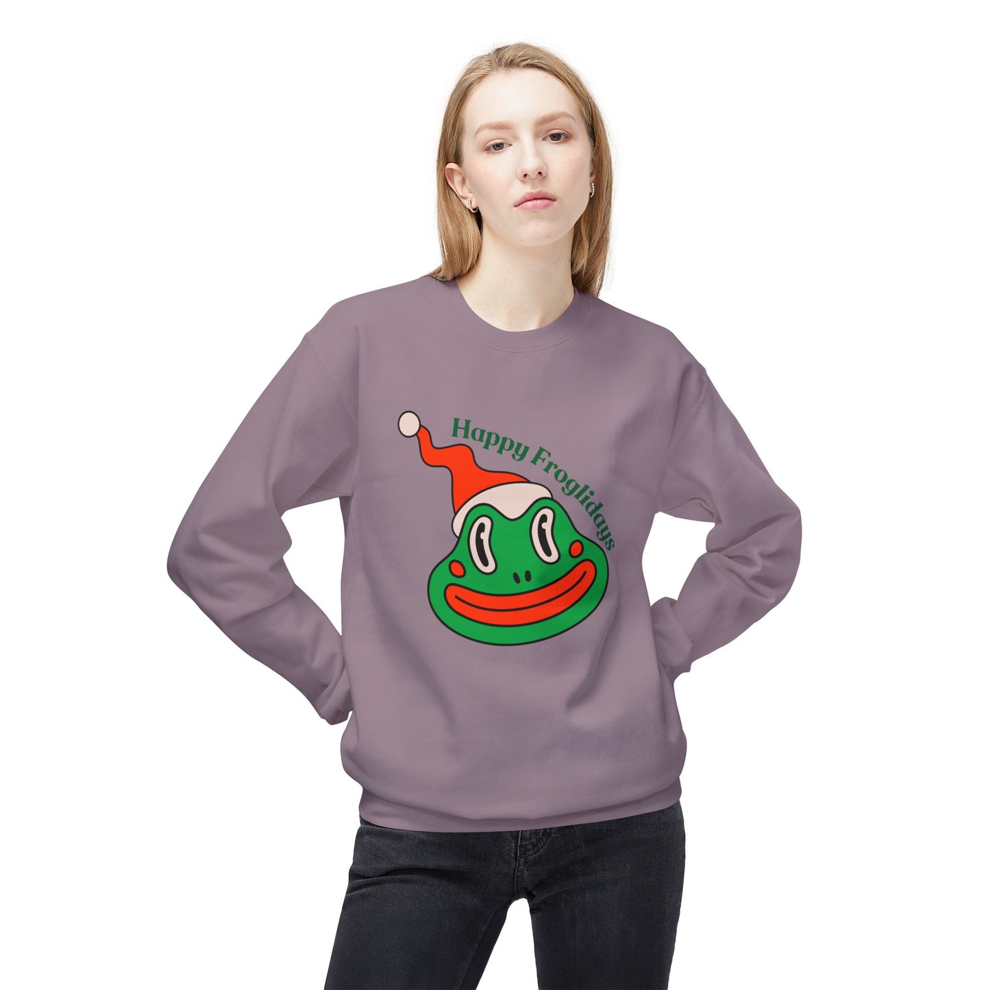Friday Knights - Happy Froglidays Holiday fleece Sweater