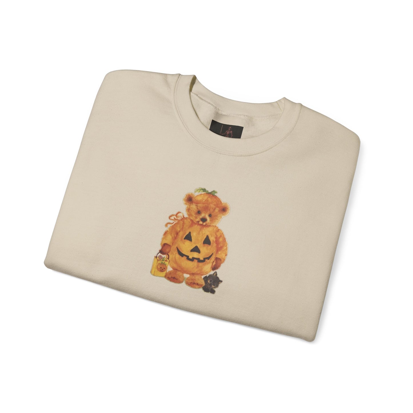 Friday Knights - Vintage Halloween Teddy Pumpkin Sweatshirt