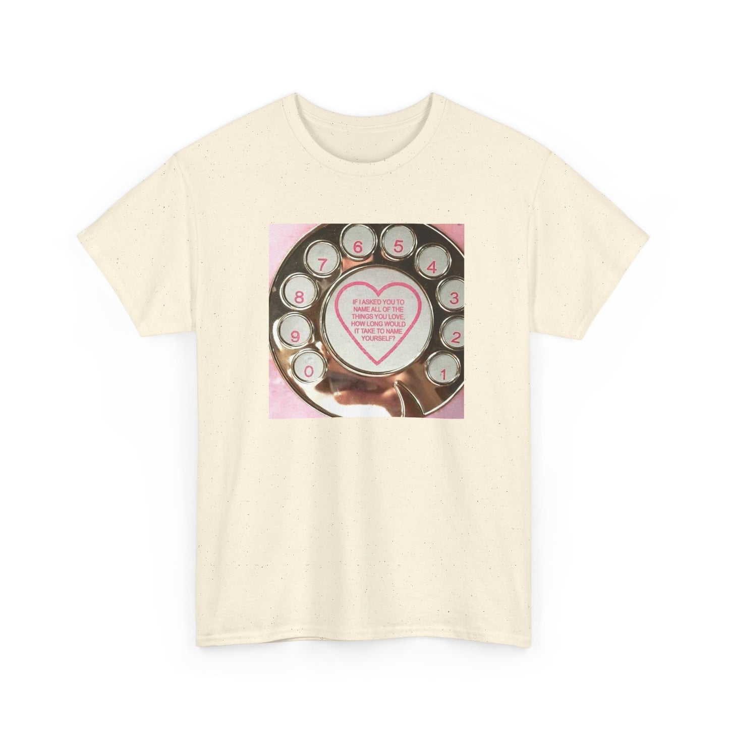 Friday Knights- Vintage Rotary Phone Heart T-Shirt love yourself