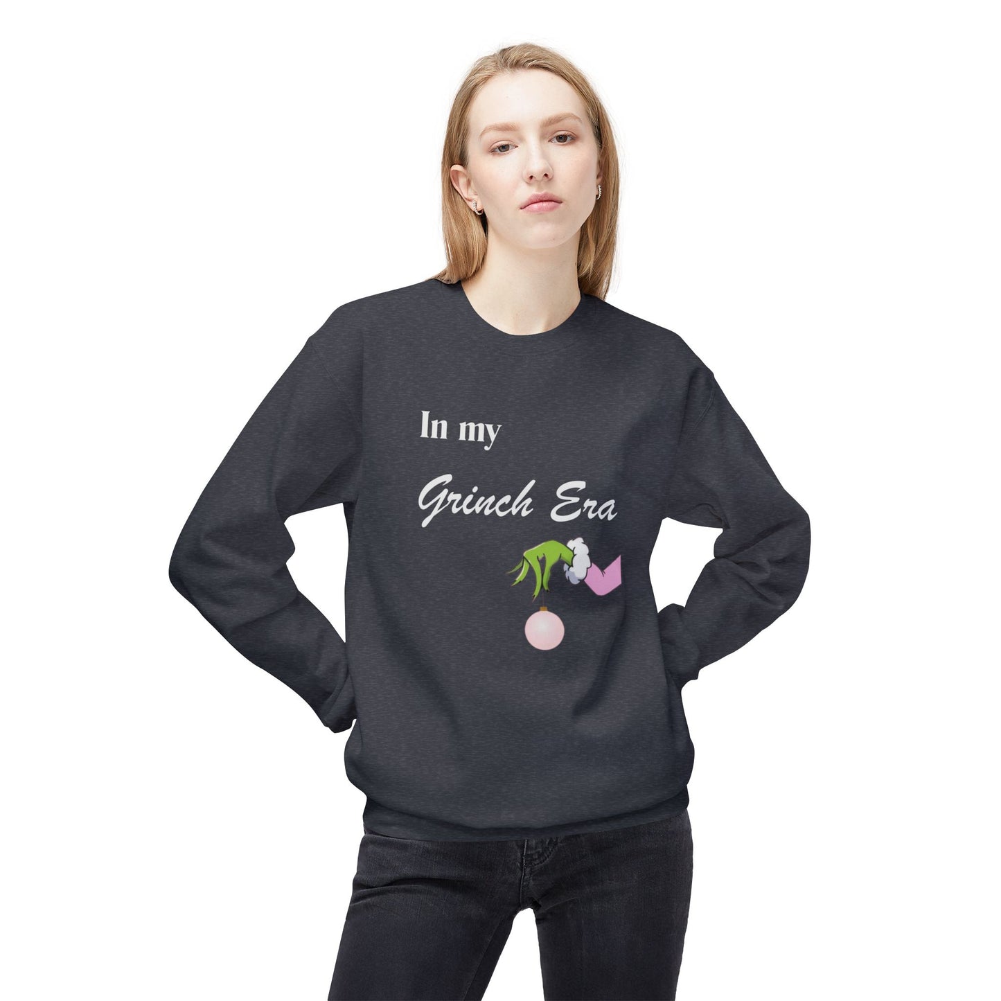 Friday Knights -  in my Grinch Era Crewneck fleece Sweatshirt