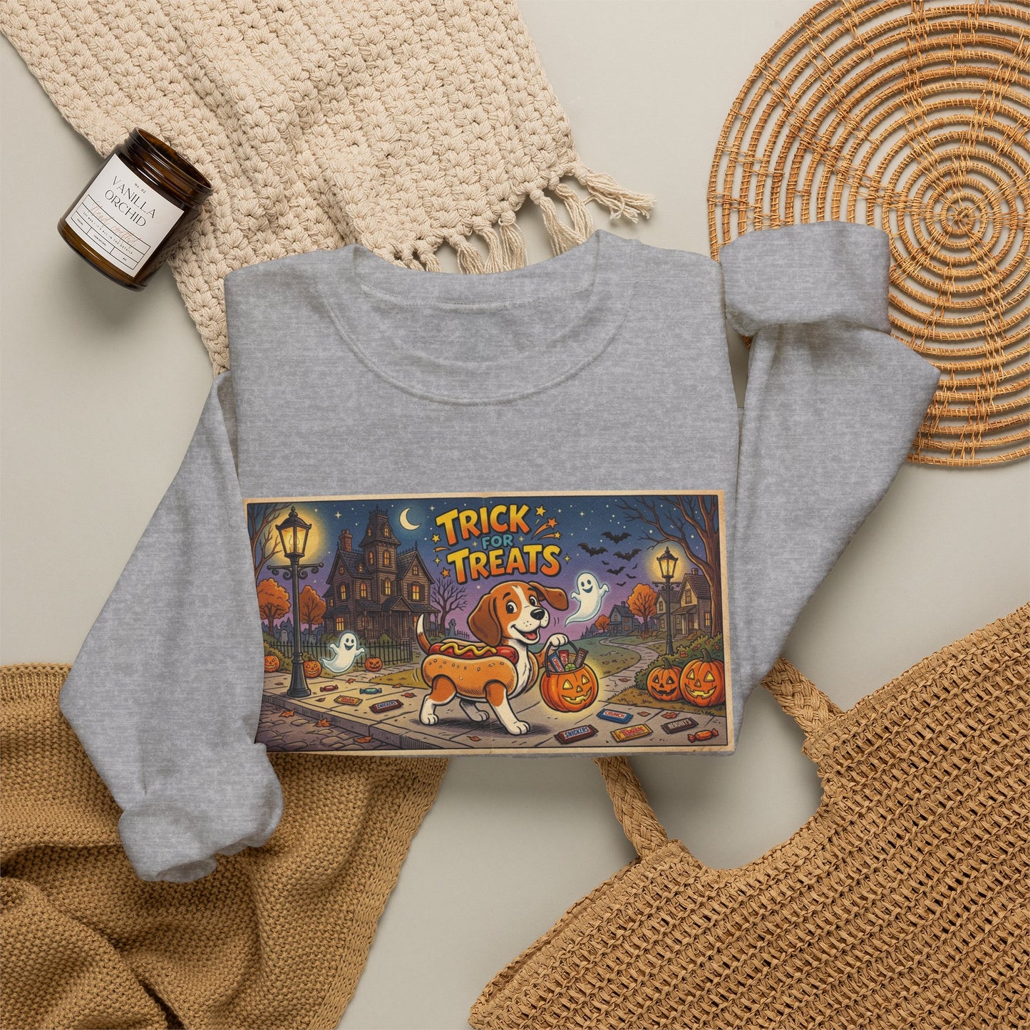 Friday Knights - Corgi 'Trick for Treats' Crewneck Sweatshirt