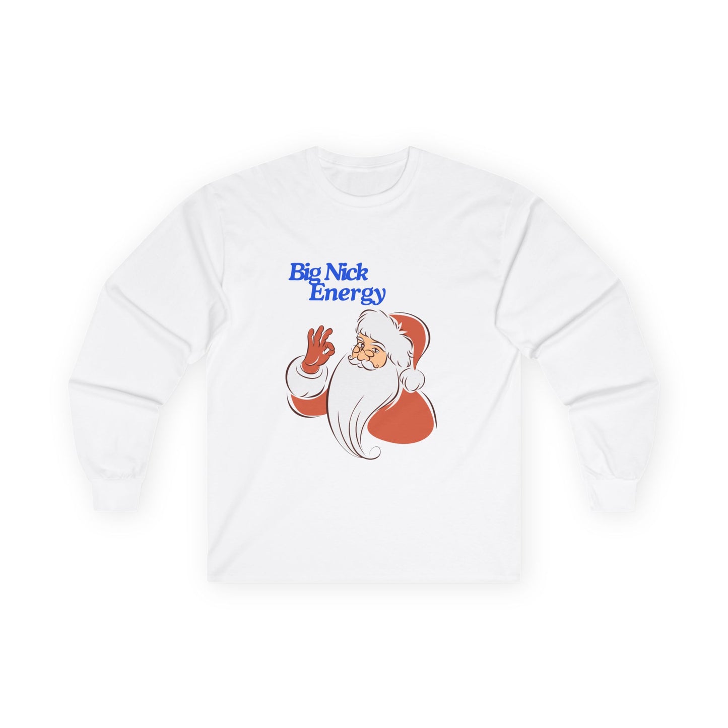 Friday Knights - Big Nick Energy Santa Long Sleeve Tee NONFLEECE