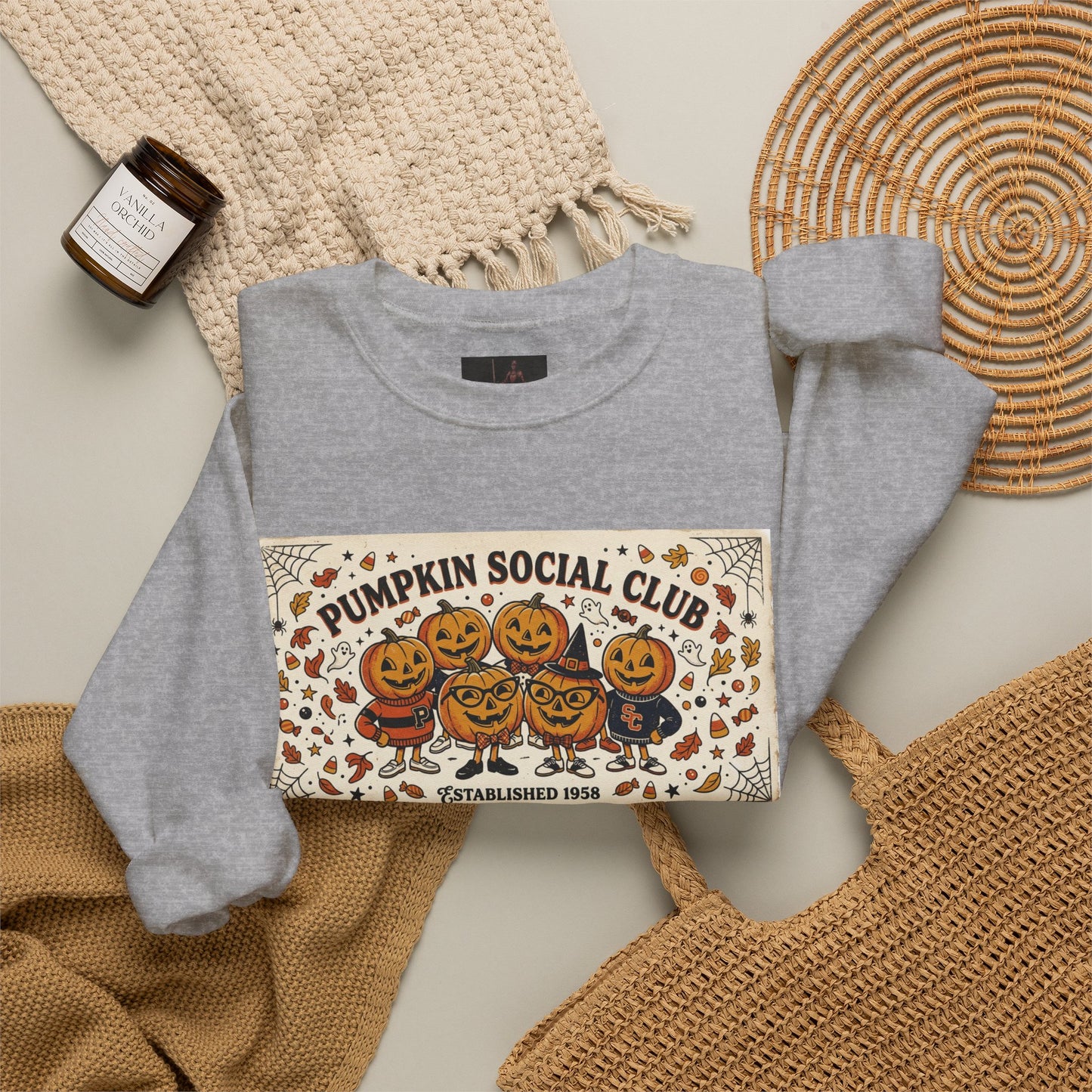 Friday Knights - Pumpkin Social Club Crewneck Sweatshirt