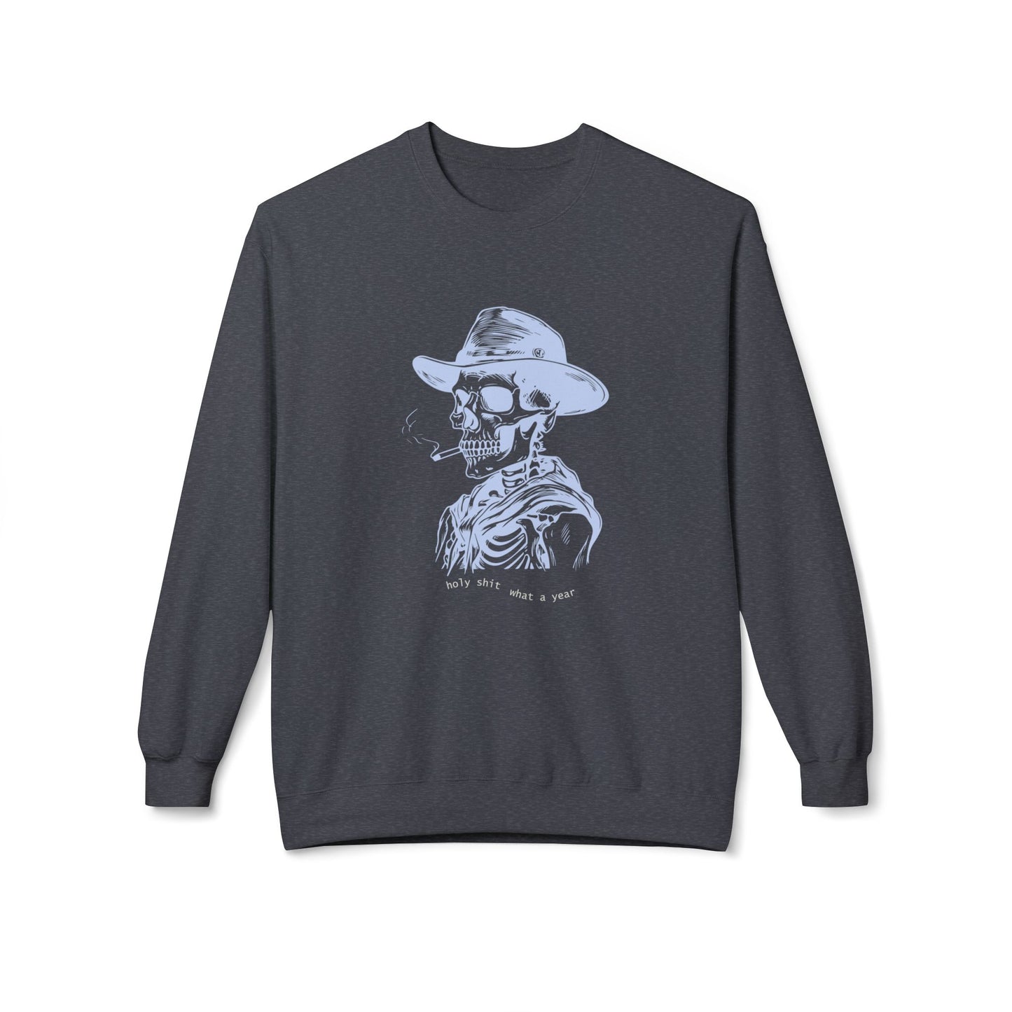 Friday Knights - Holy sh*t what a year Skeleton Crewneck fleece Sweatshirt