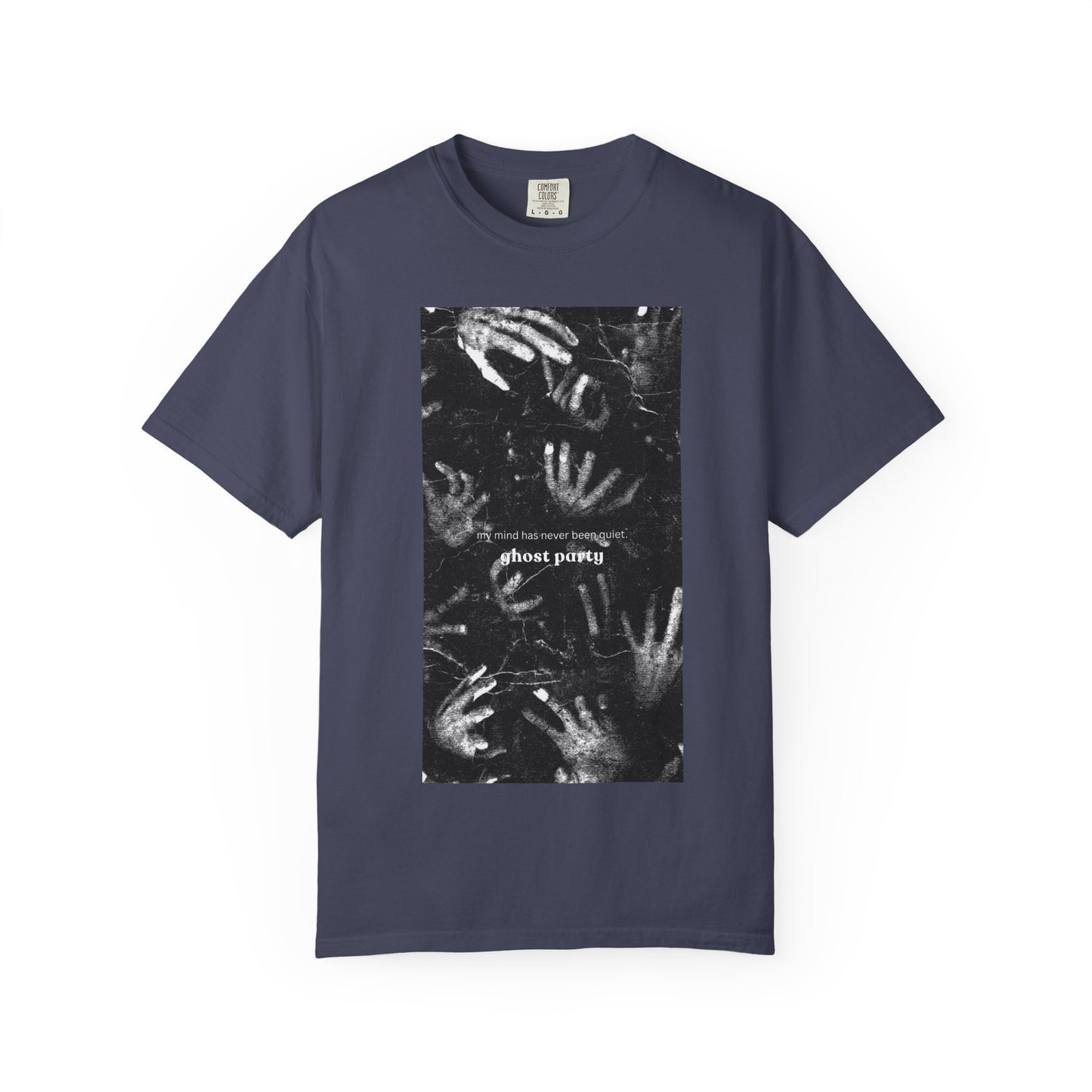 my mind has never been quiet hand tee
