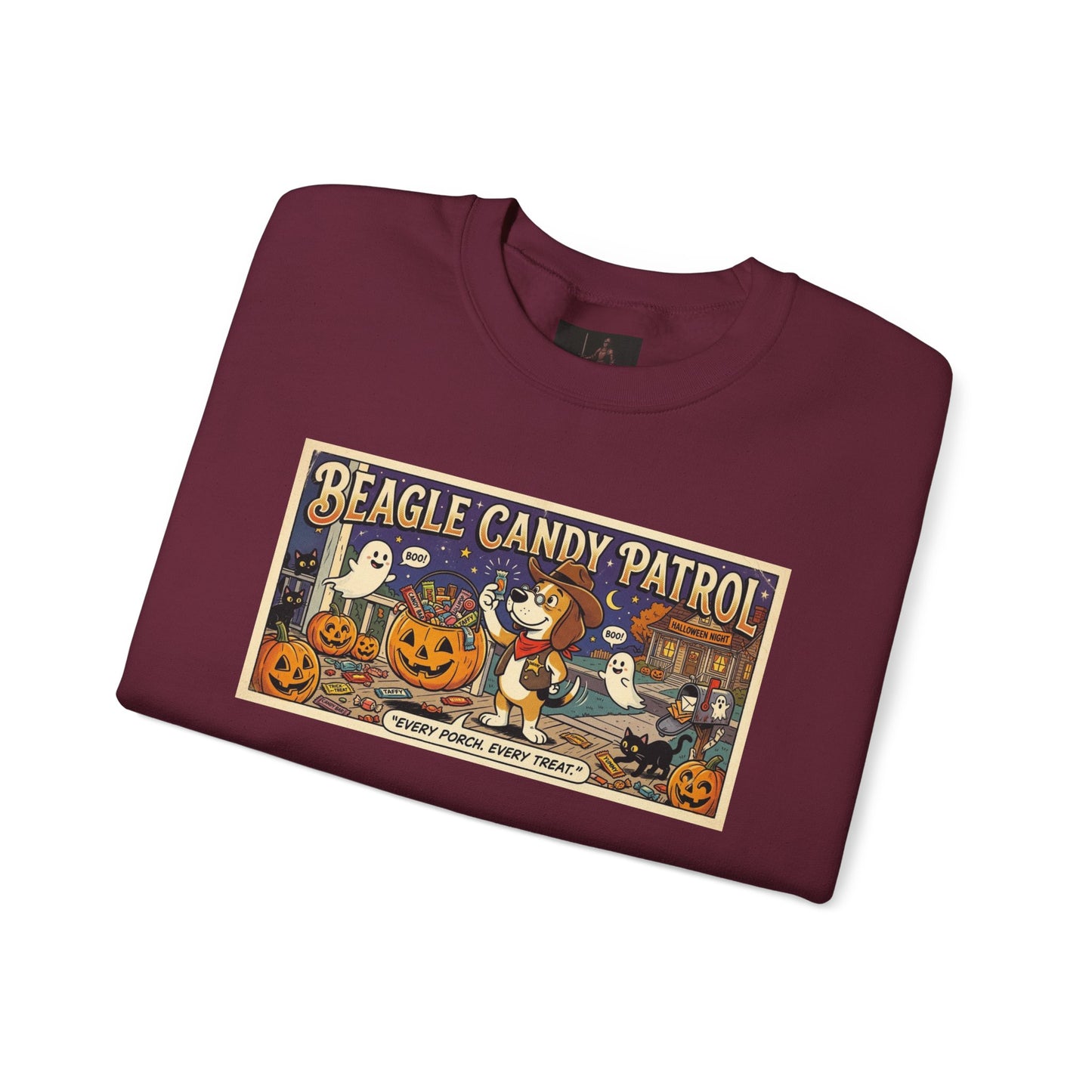 Friday Knights - Beagle Candy Patrol Halloween Crewneck Sweatshirt