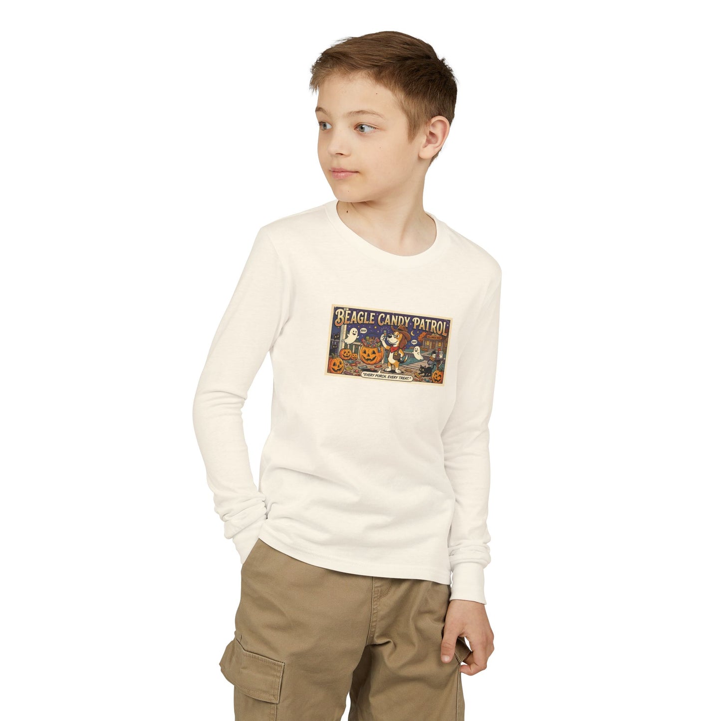 Friday Knights KIDS- Vintage 'Beagle Candy Patrol' Halloween Graphic