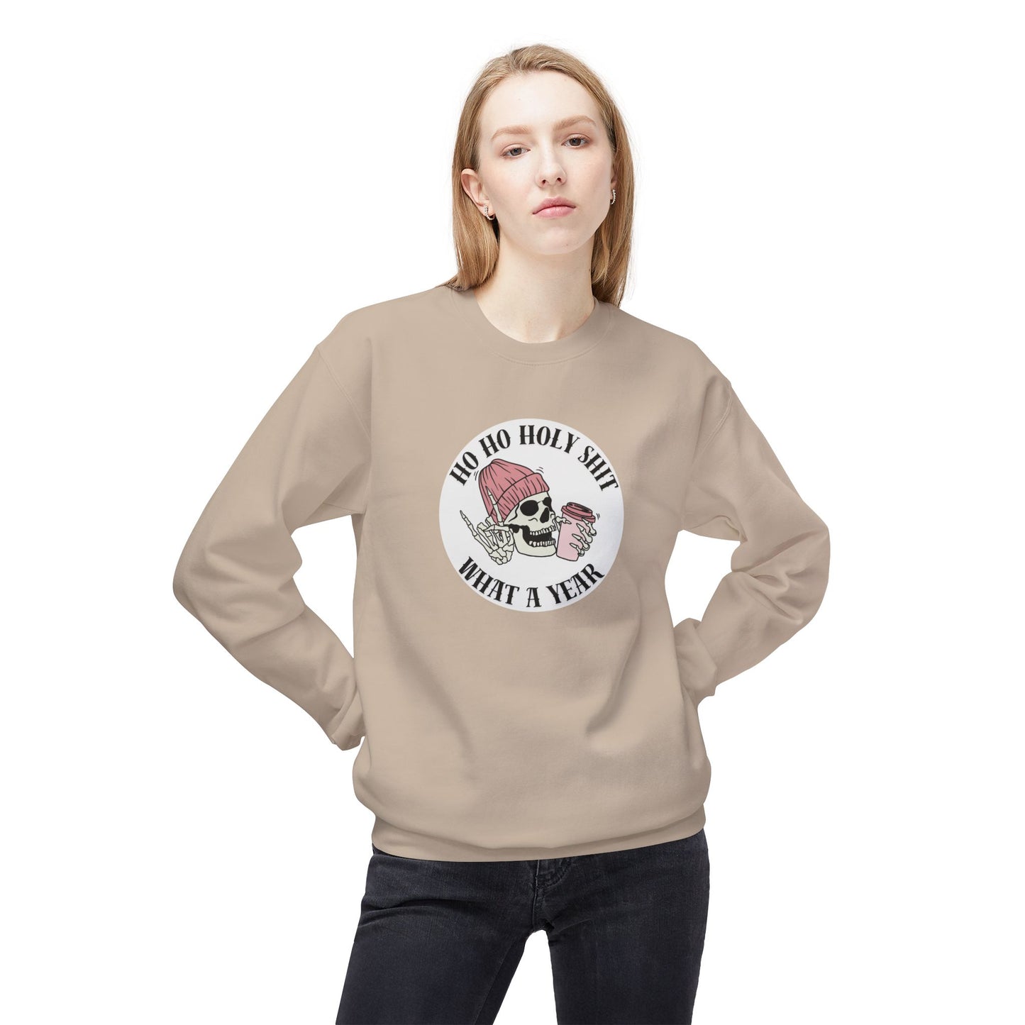 Friday Knights - 'Ho Ho Holy Shit What a Year' fleece crewneck