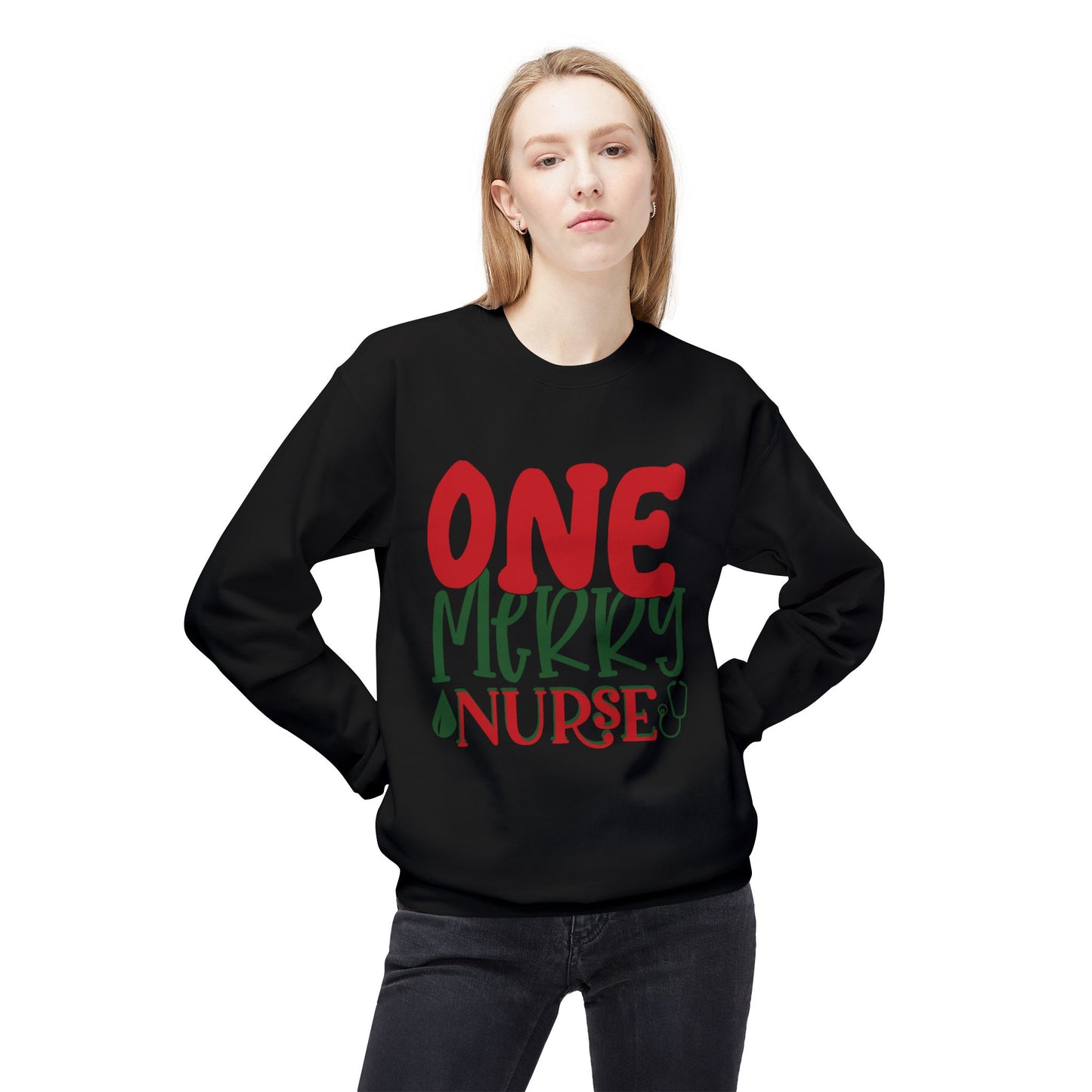 Friday Knights - One Merry Nurse FLEECE Sweatshirt