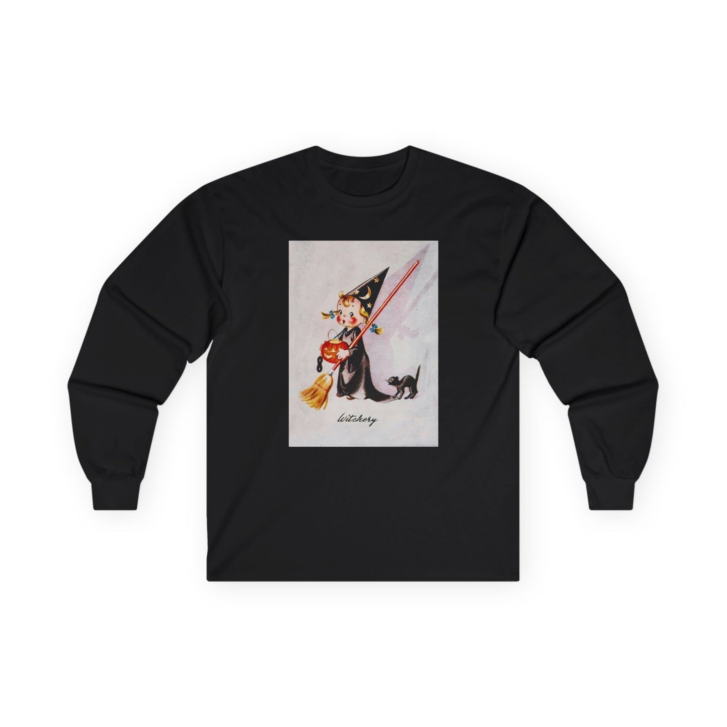 Witch and black cat sweater