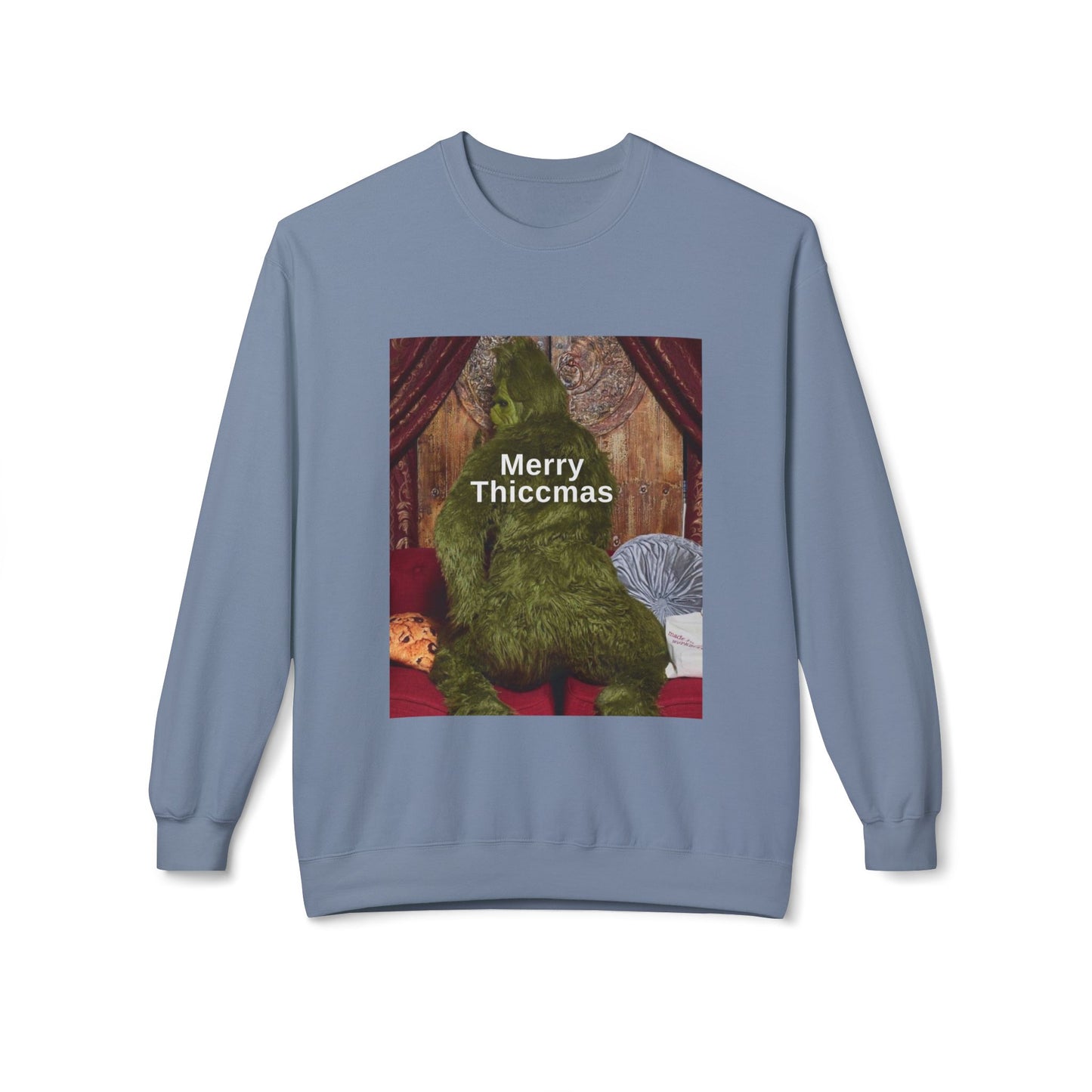 Friday Knights -  Merry Thiccmas grinch fleece sweater